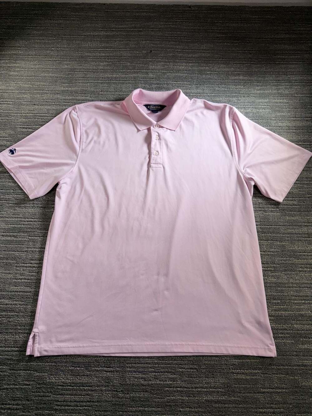 Brooks Brothers Performance Pink Short Sleeve Polo Shirt Size XXL